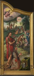 Jan van der Biest Triptyk vänster panel.