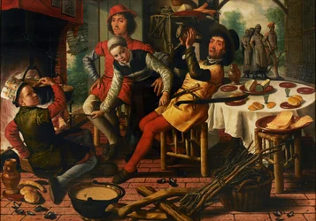 Bönder vid härden, 1556.