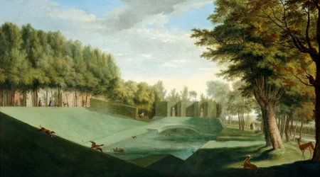 Chiswick House: The Southern Pond, ca 1729-31 (olja på duk)