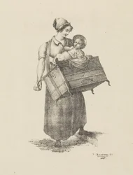 Kvinna med organ och barn
