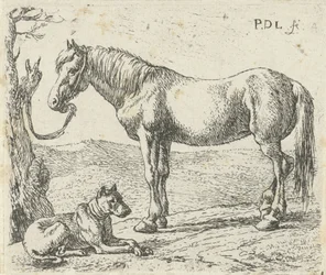 Häst och hund på en äng Hästar (serietitel)