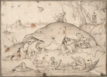 Stora fiskar äter små fiskar, 1556