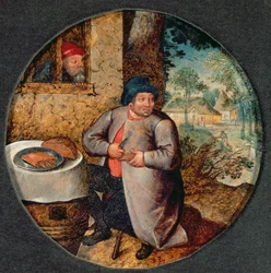 Flamländskt ordspråk: Frosseri (panel)
