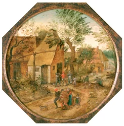 Passage genom byn, c1584-1637