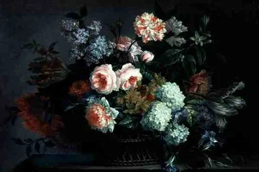 Blomsterstilleben (olja på duk)