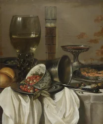 Stilleben med dryckeskärl, 1649