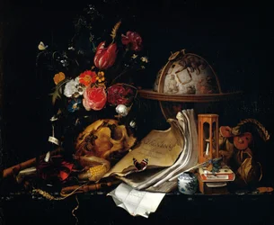 Vanitas, av Pieter Claesz (1597-1660).