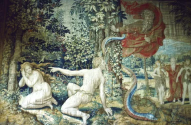 Florens. Adam och Eva efter syndafallet, Brysseltapet, 1548, 1900-talet