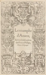 Antwerpens triumf gjordes i misstanke av prins Philips, prins av Spanien, 1550.