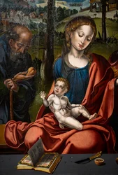 Triptyk av den heliga familjen