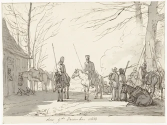 Kosackernas bivack den 9 december 1813