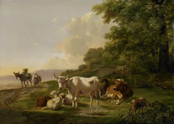 Landskap med boskap