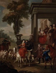 Mötet, ca 1743 (olja på duk)
