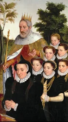 Altare med tillbedjan av herdarna: Ludvig IX (målning)