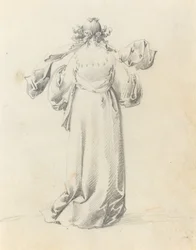 Lady sedd bakifrån
