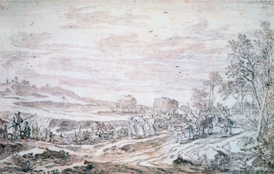 Landskap med skördare, c1615-1661