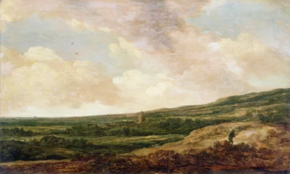 Landskap med en jägare (panel)