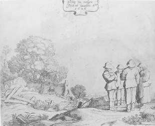 Tre bönder och en kvinna, 1626.