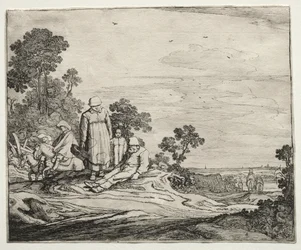 Landskap med bönder, 1626.