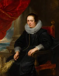 Porträtt av Clara Fourment 1593-1643, ca 1630.