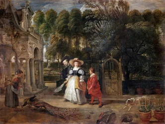 Rubens och Helene Fourment i trädgården, ca 1631.