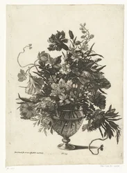 Glasvas med blommor Vaser med blombuketter (serietitel)