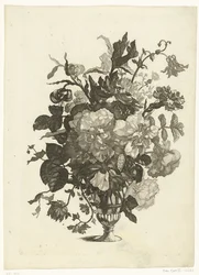 Glasvas med blommor Vaser med blombuketter (serietitel)