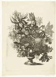 Glasvas med blommor Vaser med blombuketter (serietitel)
