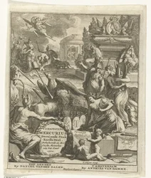 Titelsida för European Mercury of 1702 European Mercury, trettonde stycket del ett. Innehåller de sex första månaderna av året 1702 (titel på objekt)