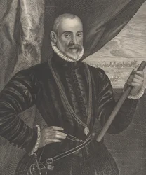 Francisco Valdes, spansk befälhavare, från serien Quatuor Personae..., 1649.