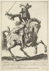 Ridsporträtt av Karl V Leopold, hertig av Lorraine