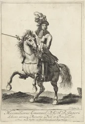 Ridsporträtt av Maximilian II Emanuel, kurfurst av Bayern
