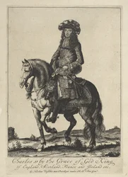 Ridsporträtt av kung Charles II av England