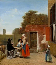 En holländsk innergård, 16581660.