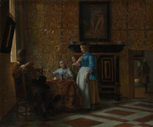 Fritid i en elegant miljö, ca. 1663-65.