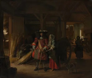 Betala värdinnan, ca. 1670.