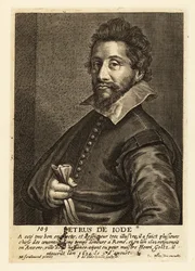 Porträtt av Pieter de Jode den äldre, flamländsk grafiker, tecknare, förläggare och målare