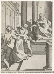 Kristus sänds till Herodes av Pilatus Passion of Christ (serietitel) Passionis et resurrectionis (serietitel)