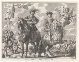 Karl V och Ferdinand till häst Kardinal-barnets glädjefulla inträde i Gent, 1635 (serietitel)