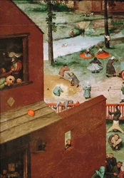Barnens spel (målning på Oakwood)