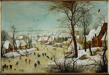 Winterlandscape (målning på ek)