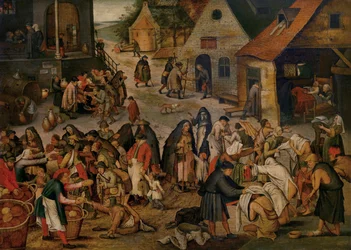 Works of Mercy (olja på panel)