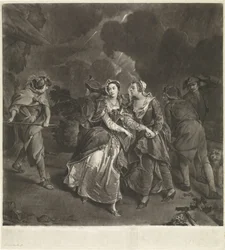 Skådespelerskan Susannah Maria Cibber som Cordelia