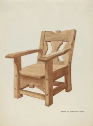Stol, ca 1937 (akvarell)