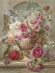Vas med blommor