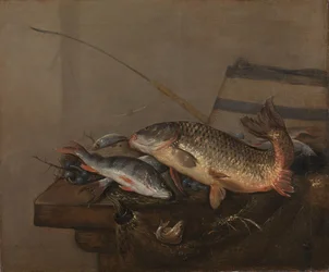 Stilleben med fisk