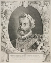 Porträtt av kejsar Karl V, 1644.