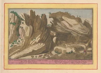 Berg i San Adrian i Biscaya Klippigbergen i S. Hadrianus, den Kluysebaar, i Biscaya; genom en smal passage som tar resenärerna till Kastilie (titel på objekt) Theatrum Hispaniae (...) (serietitel)