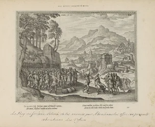 Abraham en de koning van Sodom Var denna järnvägg (titel på objekt) The Sacred Emblems and the Main History of Both Testaments (Oude Testament) (serietitel) Bilder och figurer av böcker (serietitel)