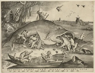Stor fisk Ät liten fisk